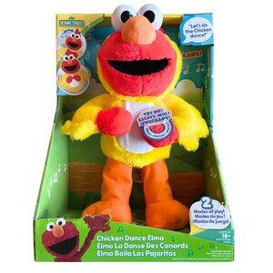 NEW Sesame Street Chicken Dance Elmo 13" Dancing Plush Stuffed Animal Toy